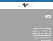 Tablet Screenshot of patrioticproductions.org